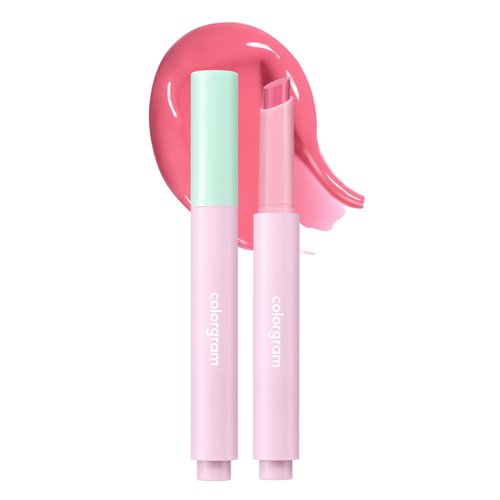 COLORGRAM Fruity Glass Stick 01 ENDEARING FIG | Long-Lasting Juicy Lip Tint with Radiant, Glossy ...
