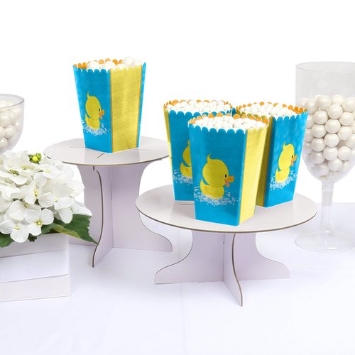 Ducky Duck - Baby Shower or Birthday Favor Popcorn Treat Boxes - Set of 12