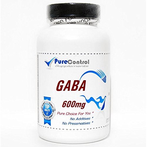GABA 600mg Gama Aminobutyric Acid Amino Acid // 90 Capsules // Pure // by PureControl Supplements