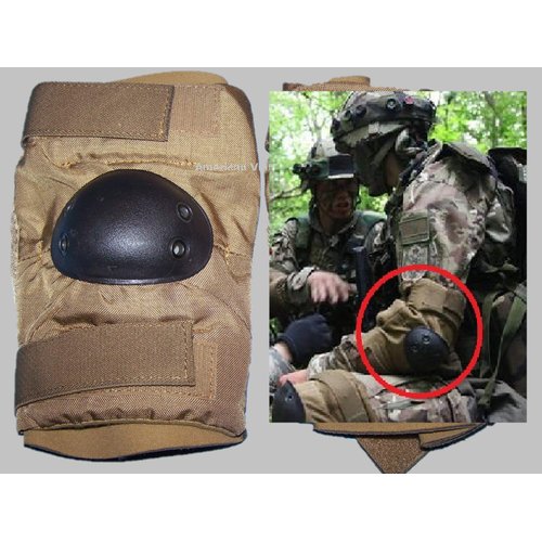 Bijan Style Coyote Brown Tactical Elbow Pads - BRN -Lga