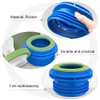 DOITOOL Toilet Rubber Wax Ring Toilet Flange Washer Odor Proof Toilet Bowl Seal Gasket for Home Hotel Bathroom Blue