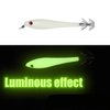 OriGlam 5pcs Luminous Squid Jigs Hook Fishing Lures Baits, Shrimp Prawn Tackle Hooks Lure, Stainless Steel Squid Hooks Glow in Dark for Saltwater Fishing Octopus Cuttlefish Hook Set