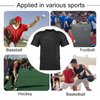 TUOYR Padded Compression Shirt Chest Protector Undershirt for Football Soccer Paintball Shirt Black