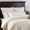 Sage Garden Luxury Pure Cotton Quilted Standard Pillow Sham 20'' x 26'', Ivory