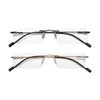 Success Eyewear Reading Glasses 2 Pair Rimless Ultra Lightweight Readers for Men and Women +1.5