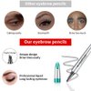 GL-Turelifes Eyebrow Pencil with 4 Tip Micro Head, Liquid Eyebrow Microblading Pen, Eyebrow Pen Micro 4 Point Brow Pen Long-Lasting Waterproof & Smudge-proof Natural Eyebrow Makeup (#4 Black)