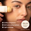 ATTITUDE Oceanly Light Coverage Face Tinted Oil Stick, EWG Verified, Titanium Dioxide-Free, Vegan & Cruelty-Free Tinted Moisturizer, Plastic-Free, Dune, 0.42 Ounces