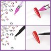 Nail Rhinestones Picker Dotting Pen, Upgrade Dual-Ended Wax Pencil For Rhinestones with 1 Tweezers, Nail Art Tools Set for Nail Art DIY Decoration