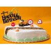 Nevperish 1 Pc Construction Cake Topper Vehicle Cake Decoration Excavator Cake Topper Happy Birthday Party Supplies Favors for Kids Boys