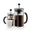 Bodum 12oz Chambord French Press Coffee Maker, High-Heat Borosilicate Glass, Polished Stainless Steel – Made in Portugal
