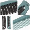 Healeved 2PCS Compact Hair Brush Folding Hair Combs Travel Comb Travel Brush Comb Double Headed Foldable Hair Brush Compact Pocket Hair Comb Folding Hair Brush Folding Comb for Women,Men