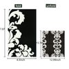 100Count 3-Ply Super Stick Guest Napkin Bathroom Napkin Hand Towels Paper Disposable Decorative Personalized Dinner Luncheon 8"*4” Black Flower