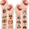 Dachshund Temporary Tattoos Dachshund Stickers 96 PCS Funny Dachshund Dog Themed Stickers for Kids Birthday Party Supplies, Decorations, Favors, Prizes Cute Gifts for Boys and Girls