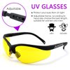 AHOME UV Glasses Gamma Ray Protection Night Vision Improvement Adjustable Safety Goggles