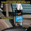 Meguiar's New Car Scent Protectant Wipes - Easy to Use Car Wipes that Protect and Freshen Your Car's Interior - Ideal for Car Detailing & Maintenance - 30 Ct