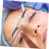 Healifty Eyebrow Embroidery Ruler Plastic Curved Makeup Brow Ruler Tattoo Measure Tools for Lady