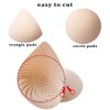 PRETTYWELL Bra Pads Inserts, 2 Pairs Latex Bras Inserts for Sports Bras, Bra Cups Inserts for Bikini Tops (Beige, M)