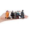 Mini People Figurines Dollhouse Miniature Figures Plastic People Simulated People Figurines Sand Table Figurines Mini Character Models 1set of Officer Postman Figurine Dollhouse People