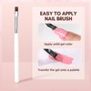 Makartt Pat Ombre Gel 6 Nude Gel Nail Polish Colors with Sponge & Nail Brush Gradient Painting Gel Ideal for DIY French Manicure Beginners