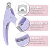 Dr.nail Professional Adjustable Acrylic Nail Cutter False Nails Clipper Fake Nail Clippers Nail Tip Trimmer for Artificial Nail Art Manicure Tools Clip Tool (Light purple)