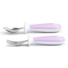 Munchkin® Raise™ Toddler Fork and Spoon Utensil Set, 6 Pack, Purple