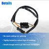 X AUTOHAUX 10 Inch Handlebar CAN Bus Circuit Wire Extension Harness for Harley Davidson Softail Dynas Electra Glide Road Glide Sportster Handlebar Wire Extension Switch Wiring Harness