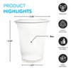 Party Essentials Soft Plastic Party Cups/Tumblers, 40 Ct, 8 oz, Clear