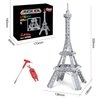 Metal Tower Model Kits for Boys 8-12, 225PCS Mini Eiffel Tower 3D Puzzle Model Kits for Adults DIY Building Toys for Kids,Erector Sets 1:1000 Eiffel Tower Construction Kit Paris Famous Landmark Series