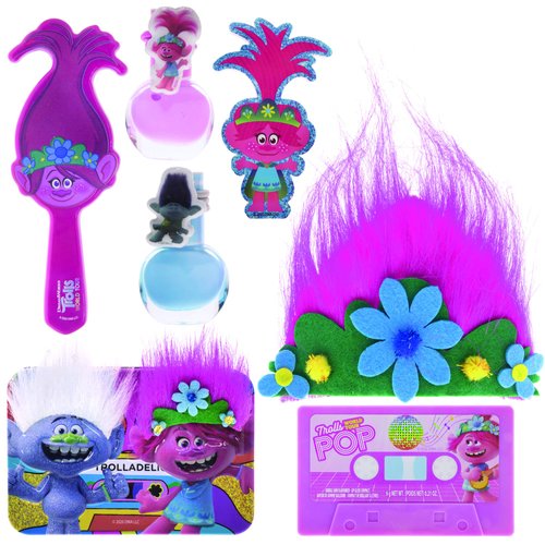 Townley Girl Trolls World Tour Hair Lip and Nail Cosmetic Set