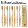 Premiumswede Bamboo Toothbrushes Soft Bristles Adult - 8 Pack Eco-Friendly Bamboo Toothbrushes Individually Wrapped - Sealed Soft Bristle Toothbrush - Biodegradable Natural Wooden Toothbrushes