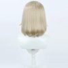 TTYAO REII Falin Touden Cosplay Wig Blonde Short Bob Wig Anime Synthetic Wig with Wig Cap for Halloween Role Play (Blond)
