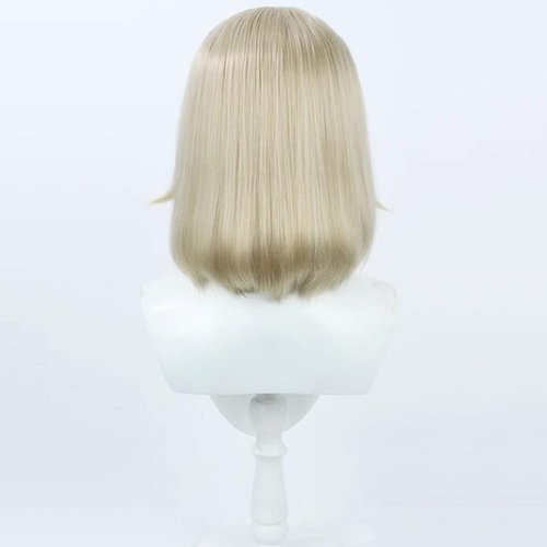 TTYAO REII Falin Touden Cosplay Wig Blonde Short Bob Wig Anime Synthetic Wig with Wig Cap for Halloween Role Play (Blond)
