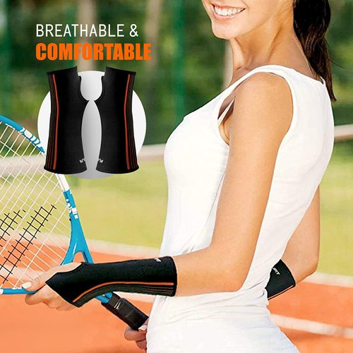 NeoAlly® - Forearm and Wrist Brace for Carpal Tunnel & Exercise, Moisture-Wicking Adjustable Wrist Wraps, Muscle Recovery Wrist Support, Small