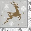 Creative Converting Opulent Reindeer Beverage Napkins, 5", Multi-color