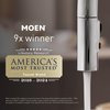 Moen Round Brushed Nickel Drop Ell, Handheld Shower Hose Wall Connector with Standard 1/2-Inch IPS, A725BN