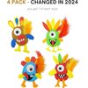 4E's Novelty Monster Turkey Crafts for Kids (Makes 4) Foam Magnet Craft Kit, Thanksgiving Crafts for Kids 4-8, 3-12, Fun Activities for Kids