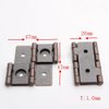 8 Pcs 47x47mm Double Acting Hinges Furniture Folding Screen Hinges, Antique Red