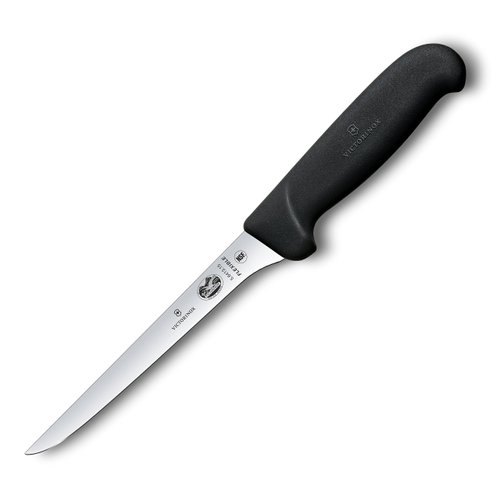 Victorinox Swiss Army Cutlery Fibrox Pro Boning Knife, Flexible Blade, 6-Inch, Black