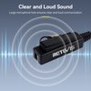Retevis CP185 CP100D Covert Earpiece,Compatible with Motorola CP200D GP2000 BRP40 RDU4100 RDU4160D RMU2080D RMU2040 DLR1060 DTR700 HYTTC610 Radio,Full-Size PTT,Walkie Talkie Earpiece with Mic(5 Pack)
