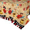 WERNNSAI Pirate Party Tablecloth - 1 Pack 54'' x 108'' Pirate Party Supplies Disposable Island Treasure Map Tablecover Rectangular Nautical Party Decoration for Kids Pirate Theme Dining Table Cover
