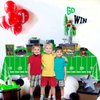 Football Party Supplies for 20 Guests, Disposable Tableware Set includes Football Formation Tactics Plates, Football Napkins, Football Field Tablecloth for Football Game Day, Football Birthday Party