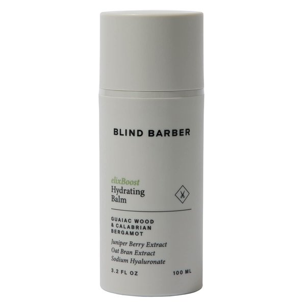 Blind Barber elixBoost Hydrating Balm - Daily Face Moisturizer for Men - Mens Anti-Aging Moisturizer with Juniper Berry Extract - Hydrates & Protects Skin Barrier (3.2oz / 100ml)