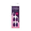 KISS imPRESS Color Press-On Manicure Halloween, Solid Purple, Medium Length, Almond Shape, PureFit Technology, Chip Proof, Smudge Proof, Waterproof, Nail File, Manicure Stick & 30 Fake Nails
