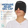 Migraine Relief Cap Ice Head Wrap Headache and Migraine Hat | Headache Relief with Hot/Cold Gel Head Ice Pack with Face and Eye Headache Mask Compress