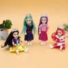 ONEST 8 Sets 6 Inch Dolls Cute Girl Dolls Include 8 Pieces Girl Mini Dolls, 8 Sets Handmade Doll Clothes, 8 Pairs of Doll Shoes