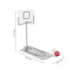 Yosoo Mini Basketball Machine, Decorating Miniature Office Desk Decorations Basketball Hoop Toy Board Game for Basketball Lovers