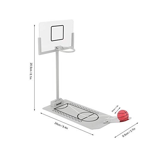 Yosoo Mini Basketball Machine, Decorating Miniature Office Desk Decorations Basketball Hoop Toy Board Game for Basketball Lovers