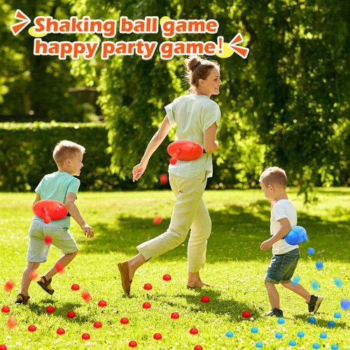 Skirfy Party Shaking Swing Balls Game Set for Kids Adults,Backyard Family Game Toy with 40 Balls, Birthday Games Outdoors Indoors Bachelorette Party Games for Boys and Girls Age 5 6 7 8 9+