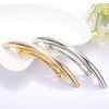Iaceble French Metal Bar Hairclip Barrette Silver Tube Bar Hair Clips Geometric Bar Hair Barrette Metal Ponytail Holder Hairclip Headclip Polished Bar Hairclips Decorative Hair Accessories for Women