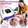 LKE UV Nail Lamp, Nail Dryer 220W Light for Nails with 4 Timers LED Lamp Gel Polish Kit Professional Art Tools Automatic Sensor